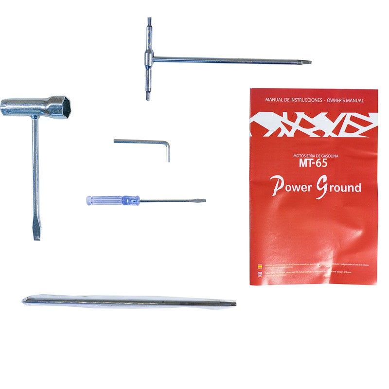 Motosierra Gasolina 65cc 3,9cv 50cm con Protecciones - PowerGround MT65