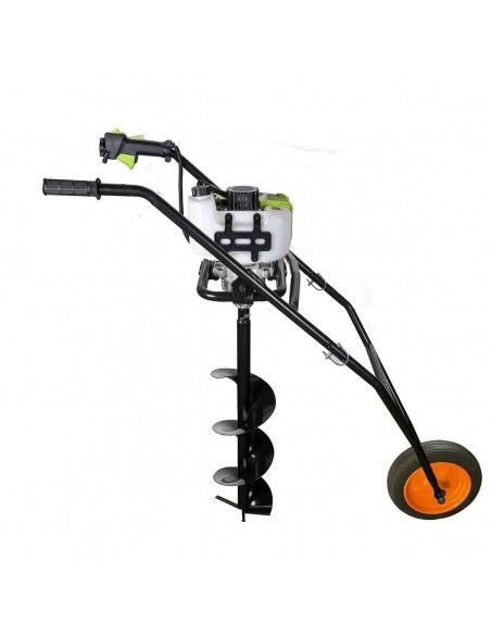Ahoyadora Gasolina 58CC 2,95CV con carretilla + Brocas 6, 20, 25cm - Kapotha