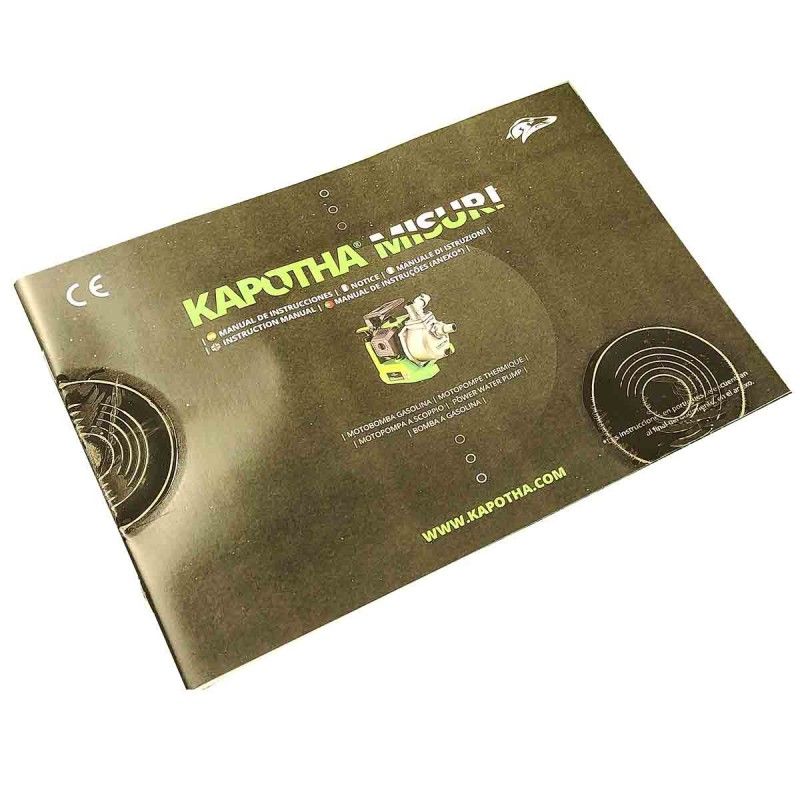 Motobomba Gasolina 2T 38mm 15.000L/h 1,95cv - Kapotha Misuri
