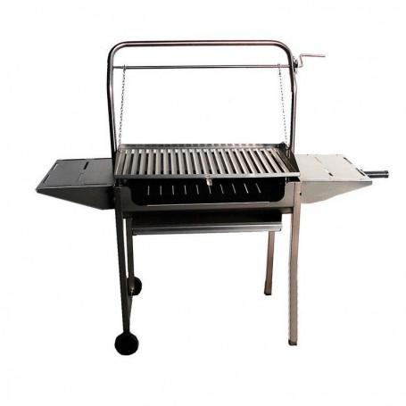 Barbacoa con ruedas INOX