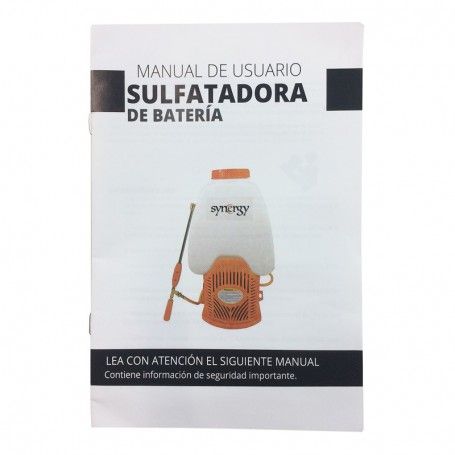 Sulfatadora de Mochila Batería 25L 12v 8Ah - Synergy